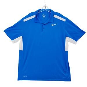 Nike Men's Dri-Fit Polo Shirt Blue XL